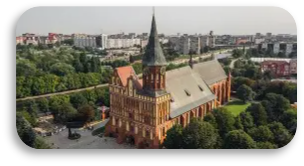 Cathédrale de Königsberg et l'île de Kant