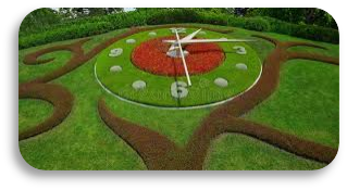 Jardin Anglais et Horloge Fleurie
