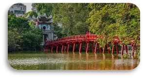 Lac Hoan Kiem et Temple Ngoc Son